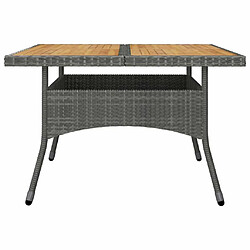 Acheter Salle à dîner de jardin 9 pcs,Table et chaise à manger Résine tressée et acacia Gris -MN62000