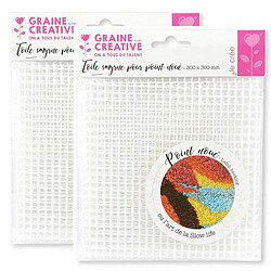 Graines Creatives 2 toiles Smyrne pour point noué 30 x 30 cm