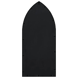 Avis vidaXL Miroir de jardin Noir 100x45 cm Fer pour utilisation extérieure