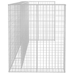 Acheter vidaXL Mur en gabion pour poubelles Acier galvanisé 320x100x120 cm