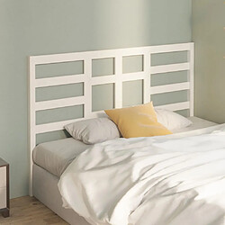 Avis Maison Chic Tête de lit scandinave,Meuble de chambre Blanc 166x4x104 cm Bois massif de pin -MN21308