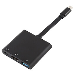 Wewoo V125 UCB-C / type C mâle vers PD + convertisseur HDMI + USB 3.0 femelle 3 en 1