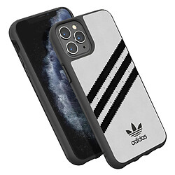 Adidas Coque pour iPhone 11 Pro Max Bords Surélevés 3 Stripes Blanc