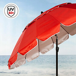 Acheter Parasol Aktive Rouge Aluminium 240 x 235 x 240 cm (6 Unités)