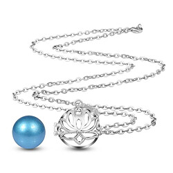 Totalcadeau Bola de grossesse fleur de lotus avec boule bleue