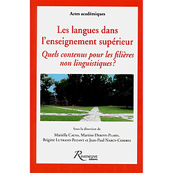 Les langues dans l'enseignement supérieur : quels contenus pour les filières non linguistiques ?