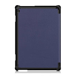 Avis Etui en PU support triple bleu foncé pour votre Lenovo Tab M10 TB-X605F