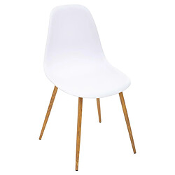 Atmosphera, Createur D'Interieur Chaise Imitation Chêne Taho Blanc - Atmosphera