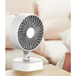 Avis Ventilateur De Table Usb Portable Clip Sur Type Mini Ventilateur De Bureau Rechargeable Rotation à 360 Degrés 3 Vitesses (blanc)