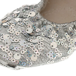 Acheter Chaussures de danse du ventre semelles douces chaussures de performance de danse avec des paillettes l argent