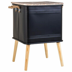 Acheter Table de Nuit Alexandra House Living Noir 41 x 41 x 61 cm