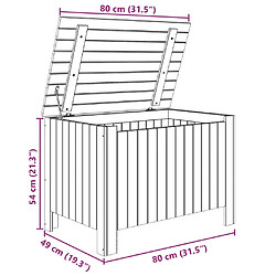 vidaXL Boîte de rangement avec couvercle RANA bois massif de pin pas cher