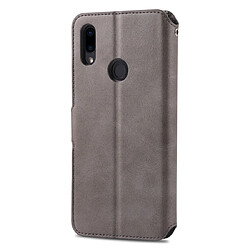 Avis Wewoo Housse Coque Pour Xiaomi Redmi 7 AZNS Texture du mollet Etui en cuir avec rabat horizontal magnétique PU supportlogements cartes et cadre photo Gris