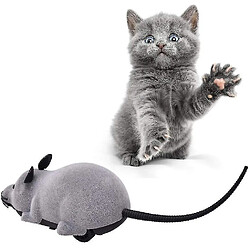 Jouet de Rat En Peluche Rc de Rat Télécommandé Électronique Pour Enfant de Chien de Chat