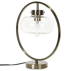 Beliani Lampe à poser design dorée et noire 40 cm SEVERN pas cher