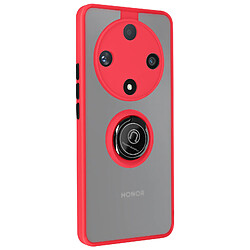 Avizar Coque pour Honor Magic 6 Lite 5G Bague Métallique Fonction Support Rouge