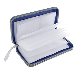 Acheter 5x80 Disque CD Portefeuille étui DVD Support De Rangement Sac De Transport Protecteur Plastique Bleu