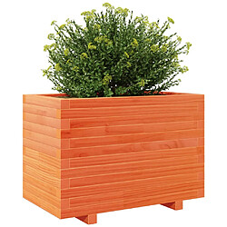 Avis vidaXL Jardinière cire marron 70x40x49,5 cm bois de pin massif