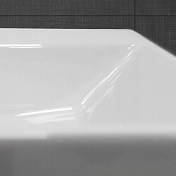 Ecd Germany Lavabo vasque salle de bain en céramique suspendu / à poser angulaire 515x360mm pas cher