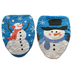 Wewoo Ornements de noël Chapeau de décoration fantaisie de de couvercle de toilette Snowman, taille: 48 x 43cm