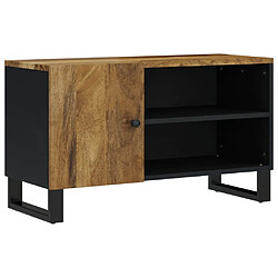 vidaXL Meuble TV 80x33x46 cm bois de manguier et d'ingénierie