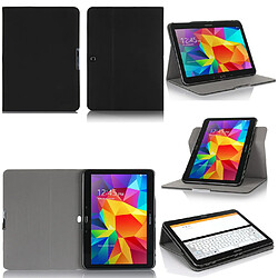 Xeptio Samsung Galaxy Tab S 10.5 - Housse protection rotative Style Cuir noir - Etui coque