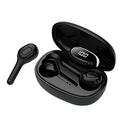 Justgreenbox Écouteurs sans fil BT5.0 Mini casque stéréo intra-auriculaire, Noir