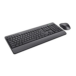 Trust Pack Trezo Clavier et Souris Silencieux Sans Fil Confort Noir