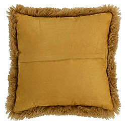 Paris Prix Coussin Déco Peau de Mouton 40x40cm Ocre