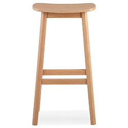 Avis Alterego Tabouret de bar design 'DUMAS' en bois finition naturelle