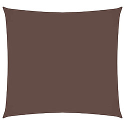 ComfortXL Voile De Parasol Tissu Oxford Carré 2,5x2,5 M Marron