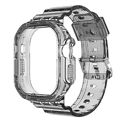 Bracelet en TPU pour votre Apple Watch Ultra 49mm - transparent noir