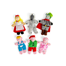 Bigjigs Toys 6 marionnettes à doigts Chaperon Rouge