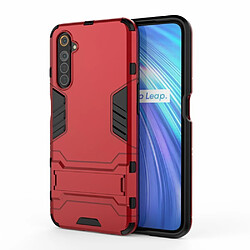 Coque en TPU avec béquille rouge pour Realme 6