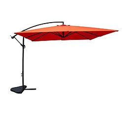 Concept Usine Parasol carré 3x3m terracotta SOLENZARA