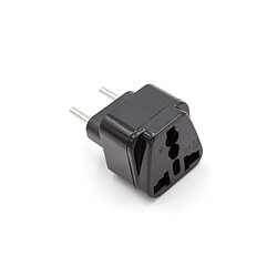 vhbw Adaptateur de voyage universel noir pour les appareils du Royaume-Uni, des États-Unis, du Canada, de Chine, etc. pour utilisation sur prise