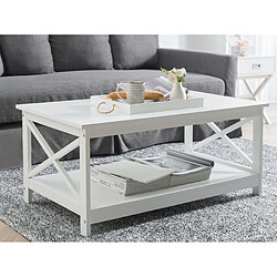 Beliani Table basse MDF Blanc FOSTER