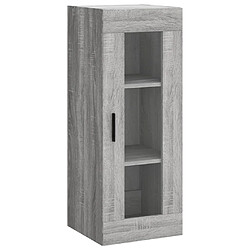 Acheter vidaXL Buffet haut Sonoma gris 34,5x34x180 cm Bois d'ingénierie