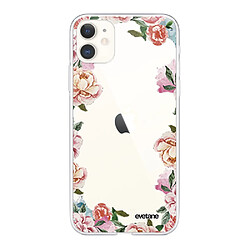 Coque iPhone 11 souple transparente Flowers Motif Ecriture Tendance Evetane.