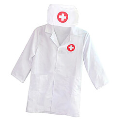 Avis Enfants Laboratoire Uniforme Scientifique Médecin Infirmière Rôle Jeu Costume Cosplay Blanc