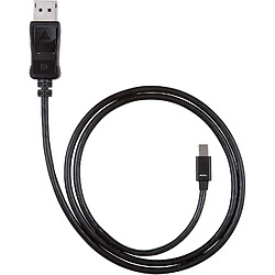 Accell B143b-003b UltraAV câble Mini DisplayPort vers DisplayPort 1.2 avec Verrouillage ? 3.3 Pieds (1 Metre), Noir 3.3 Feet (1 Meter) Noir