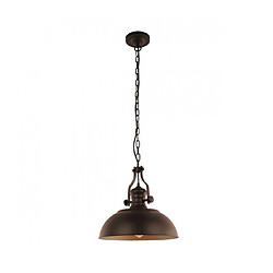 Luminaire Center Suspension industrielle et rétro Rosalia Bronze, doré