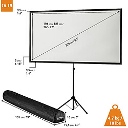 Écran de projection à pied utra-leger celexon 194 x 121cm | 16:10