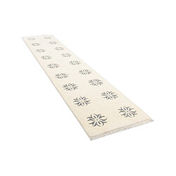 Vidal Tapis de couloir en laine 406x79 beige Darya