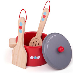 Bigjigs Toys Batterie de cuisine pour enfants