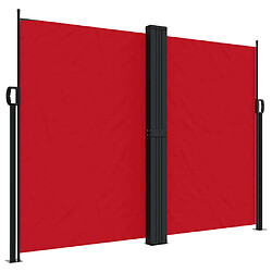 Maison Chic Auvent latéral rétractable | Store latéral | Brise-vue latéral rouge 180x600 cm -GKD31076