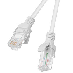 Lanberg Câble réseau Ethernet UTP gris Cat.6 de 1,5 m PCU6-10CC-0150-S