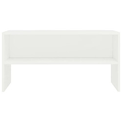 Acheter Maison Chic Meuble TV scandinave - Banc TV pour salon Blanc 80 x 40 x 40 cm Aggloméré -MN49242