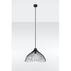 Luminaire Center Suspension Umb Acier Noir 1 ampoule 125cm