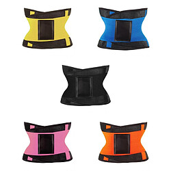 5x Ceintures de Sudation Femme Amincissante Corset Minceur Serre-Taille en Spandex Ventre Plat Gaine Sculptant Réglable Belt Cincher pour Sport -S